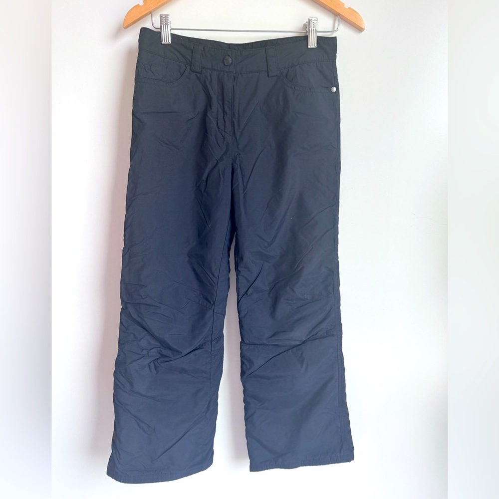 Obermeyer Junior Medium 8-10‎ Snow Pants Black Ski Snowboard Winter Nylon pocket